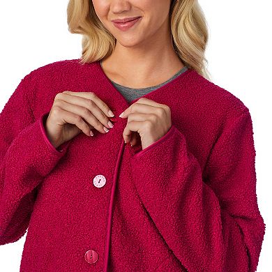 Women's Draper James Button-Front Teddy Bed Jacket