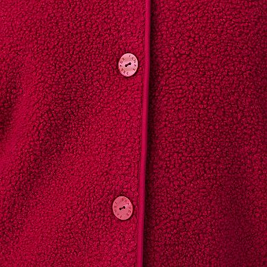 Women's Draper James Button-Front Teddy Bed Jacket