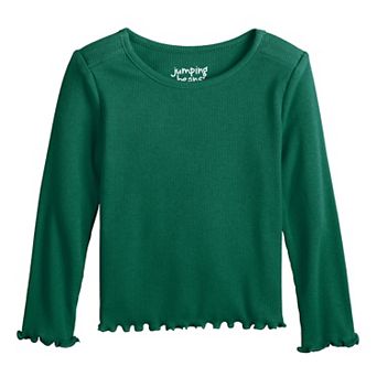 Toddler & Girls 6-12 Jumping Beans® Physical Adaptive Long Sleeve Rib Tee