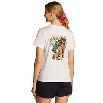 Women's Eddie Bauer Hike Dog Short Sleeve Graphic Tee