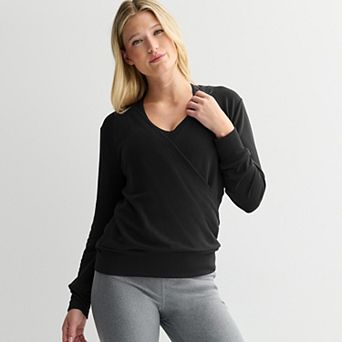 Women's Tek Gear® French Terry Wrap Pullover
