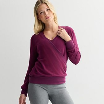 Women's Tek Gear® French Terry Wrap Pullover