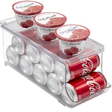 Sorbus Clear 10-Can Organizer with Lid - Maximize Space, Safe & Durable