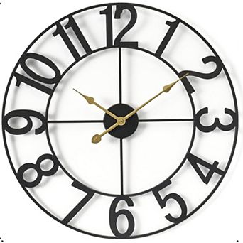 Sorbus 24 inch Large Decorative Numeral Wall Clock