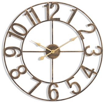 Sorbus 24 inch Large Decorative Numeral Wall Clock