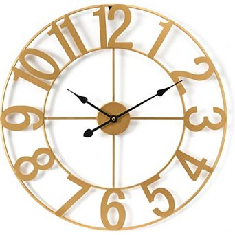 Sorbus 24 inch Large Decorative Numeral Wall Clock