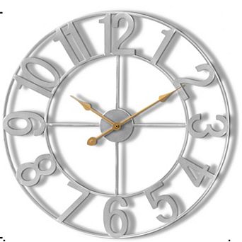 Sorbus 24 inch Large Decorative Numeral Wall Clock