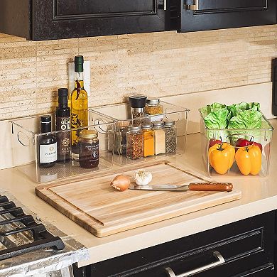 Sorbus Large Plastic Storage Bins - for Kitchen Organization (2 pack)