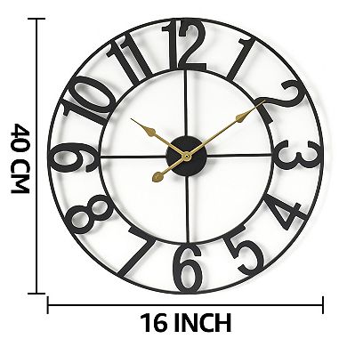 Sorbus 16-inch Large Numeral Decorative Wall Clock