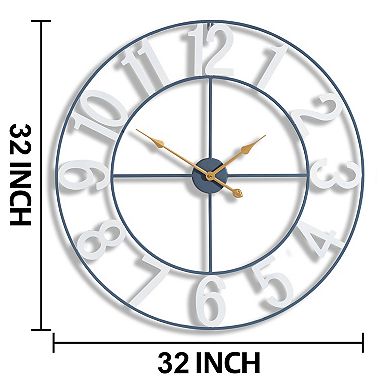 Sorbus 32 inch Large Wall Clock for Living Room Decor