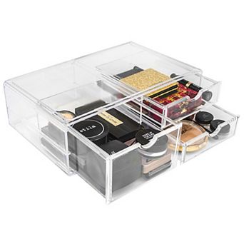 Sorbus 3 Clear Large Stackable Acrylic Drawers
