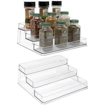 Sorbus 3 tier Spice Rack - Spice Organization for Cabinet, Multipurpose Shelf -2 Pack