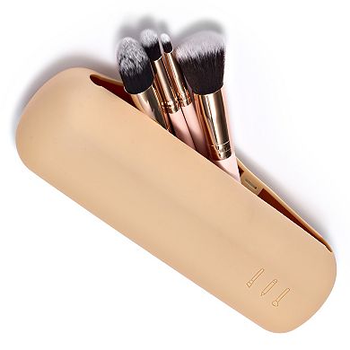 Sorbus Travel Cosmetic Makeup Brush Holder - Portable & Waterproof Silicone Organizer