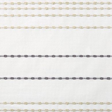 Town & Country Solana Textured Woven Stripe Shower Curtain