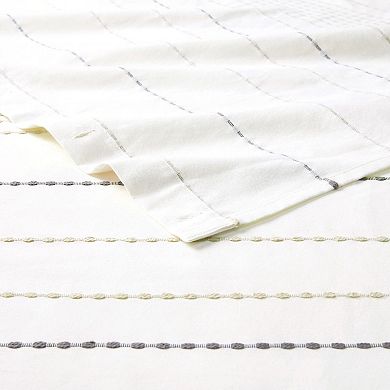 Town & Country Solana Textured Woven Stripe Shower Curtain