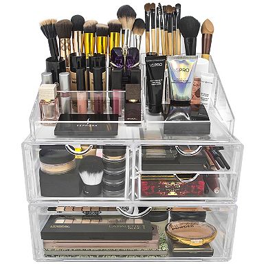 Sorbus 1 Clear Large Stackable Acrylic Drawers