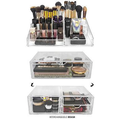 Sorbus 1 Clear Large Stackable Acrylic Drawers