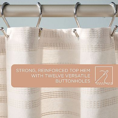 Town & Country Sophia Textured Solid Fabric Shower Curtain