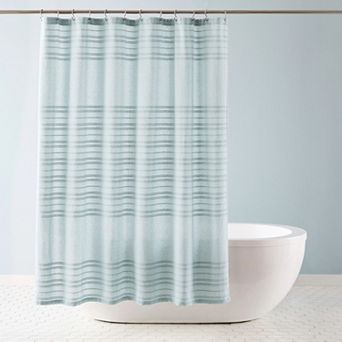 Town & Country Sophia Textured Solid Fabric Shower Curtain