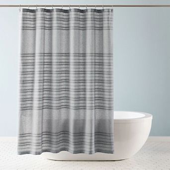 Town & Country Sophia Textured Solid Fabric Shower Curtain
