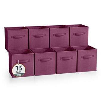 Sorbus 13 Inch 8 Pack Foldable Cubes with Handle- for Home Home Storage & Organization