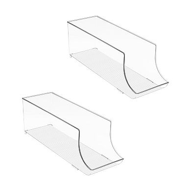 Sorbus 2 Pack 12-Can Clear Organizer Bins - Holds 12 Cans - Maximize Space, Safe & Durable