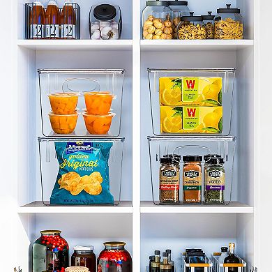 Sorbus Large Plastic Storage Bins with Lids - for Kitchen Organization (2 pack)