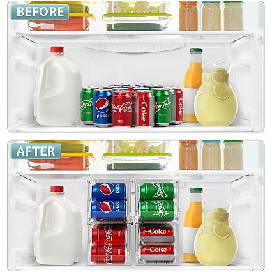 Sorbus 4 Pack Soda Can Organizer - Stackable Design, Maximize Space, Safe & Durable