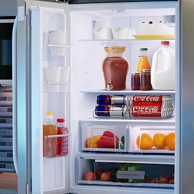 Sorbus 2 Pack Slim Can Organizer for Fridge, Pantry, Kitchen Organization and Storage