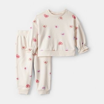 Baby Girl Carter's Day Dream Candy Heart Pullover & Pant Set