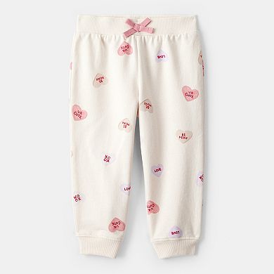 Baby Girl Carter's Day Dream Candy Heart Pullover & Pant Set