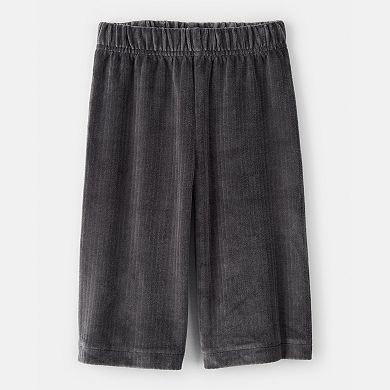 Baby Girl Carter's Day Dream Ruffle Sleeve Bow Top & Rib Pant Set