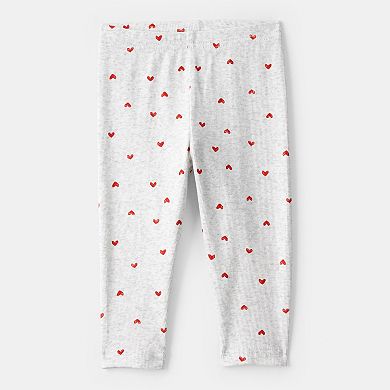 Baby Girl Carter's Long-Sleeve Tee & Heart Pant Set