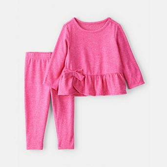 Baby Girl Carter's Bow Peplum Top & Legging Set
