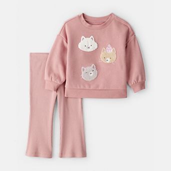 Baby Girl Carter's Cat Pullover & Pant Set