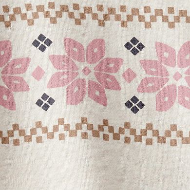 Baby Girl Carter's Fleece Fairisle Pullover & Pant Set