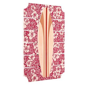 Kona Coast by Reyn Spooner 14 x 20 Red Surfboard Wall Art