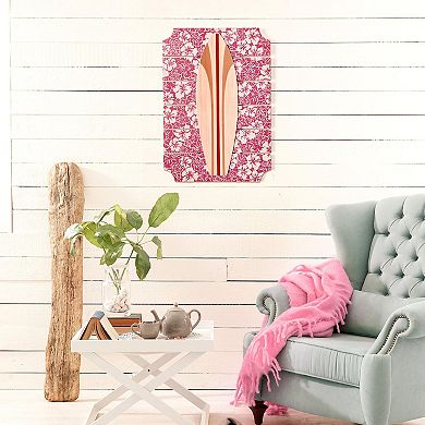 Kona Coast by Reyn Spooner 14 x 20 Red Surfboard Wall Art