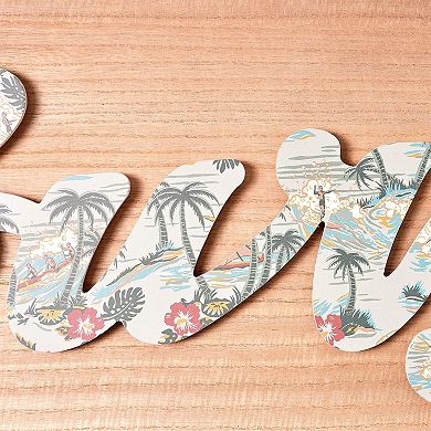 Kona Coast by Reyn Spooner Palm Tree Surf Framed Wall Art