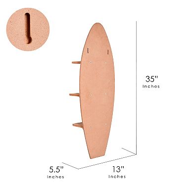 Kona Coast by Reyn Spooner Surfboard 3-Shelf Wall Decor