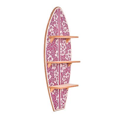 Kona Coast by Reyn Spooner Surfboard 3-Shelf Wall Decor