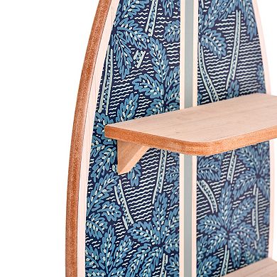 Kona Coast by Reyn Spooner Electric Palms Surfboard 3-Shelf Wall Decor