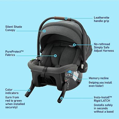 Graco GoMax Baseless Infant Car Seat with Insta-Install Rigid LATCH