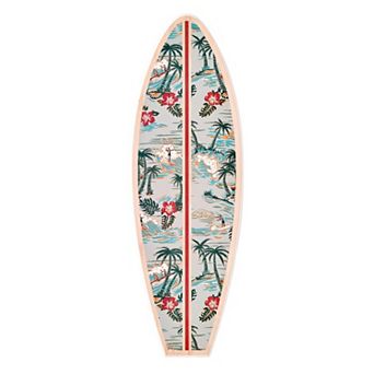Kona Coast by Reyn Spooner 50th State Island Paradise Surfboard Wall Decor