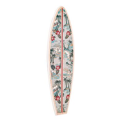 Kona Coast by Reyn Spooner 50th State Island Paradise Surfboard Wall Decor