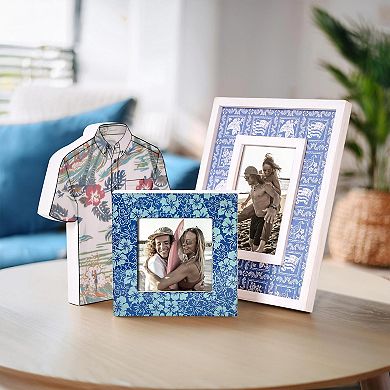 Kona Coast by Reyn Spooner Lahaina Hawaiian Sailor Frame & Table Decor 3-piece Set