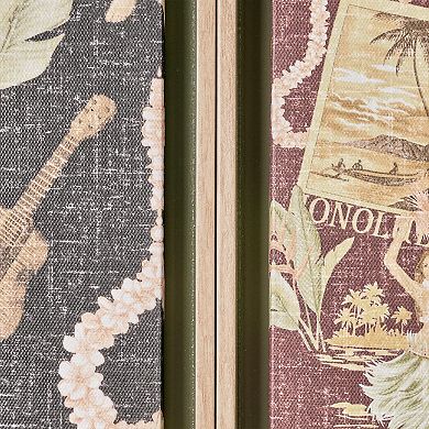 Kona Coast by Reyn Spooner Waikiki Nostalgia Framed Wall Art 2-piece Set