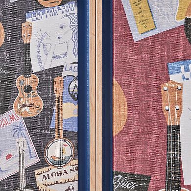 Kona Coast by Reyn Spooner Dons Collection Ukulele Wall Art 2-piece Set