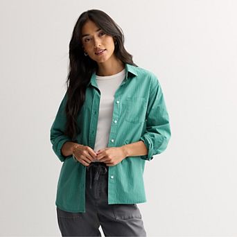 Petite Sonoma Goods For Life® Everyday Button-Up Shirt