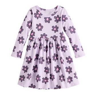 Baby & Toddler Girls Jumping Beans® Long Sleeve Jersey Dress